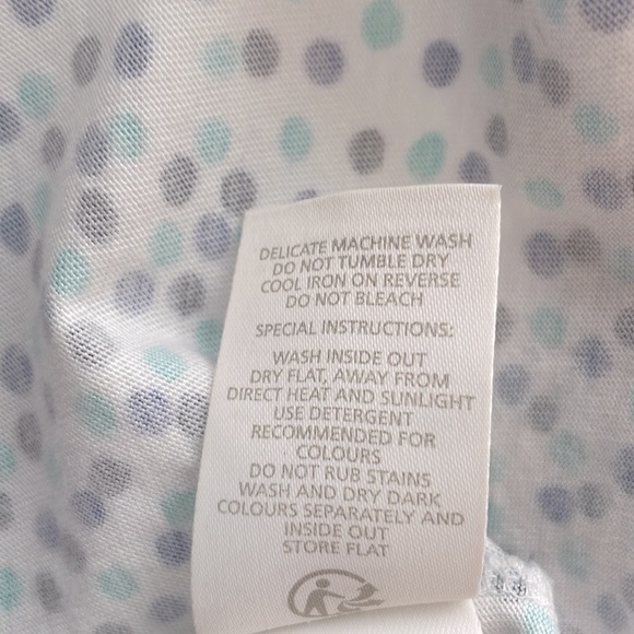 Boden Margot Jersey Knit Blue Polka Dot Midi Dress. Size 12L. - Picture 15 of 15